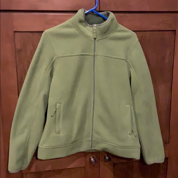 Merona Jackets & Blazers - Merona olive green fleece jacket
